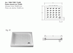 PIATTO DOCCIA H10 90X70